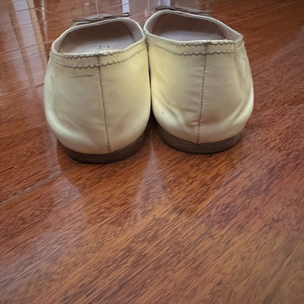 Prada Women's yellow and tan Ballet Flats Sz:Eu 36.5 - Picture 9 of 12